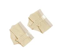 Zktfyshk 1 par de tangas de pie de danza, medias suelas, accesorios para el vientre, protector de vientre para mujer, tangas de pie de baile