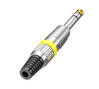 Zktfyshk Adaptador macho de 6,35 mm, contactos de oro de 24 quilates, carcasa de metal reforzado, tornillo de seguridad para organizadores de eventos, conector macho para radiodifusores