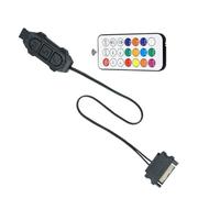 Zktfyshk ARGB - Controlador de iluminación manual, conmutación manual, versión blanca/negra, 5 V, 3 pines, sincronización de color, accesorio de PC, controlador LED ARGB para PC de juegos