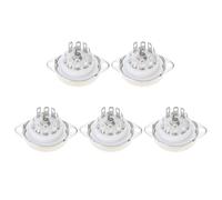 Zktfyshk B9A - Enchufe de base con terminales de doble placa no erosionados, instalación sencilla para tubos de vacío 12AX7 ECC83, tubo de placa dorada con capa de latas para amplificadores amantes de