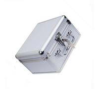Zktfyshk Caja de almacenamiento de aluminio de 2.5 pulgadas con interior de espuma para guardar discos duros, soporte de almacenamiento a prueba de golpes