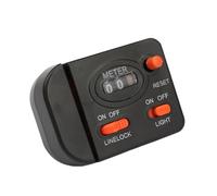 Zktfyshk Contador mecánico manual para línea de pesca, medición precisa de 0,1 m, construcción de ABS permanente, diseño compacto, transportable, contador de líneas de pesca