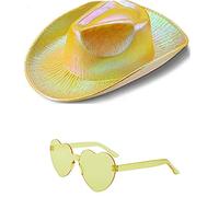 Zktfyshk Sombrero de gafas de vacaciones de color sólido, sombrero sorpresa para niña, para carnavales, festivales de música