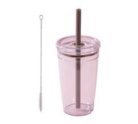 Zktfyshk Vaso de paja Achromat de una sola capa de cortesía para bebidas frías y calientes en casa, taza de paja de boca ancha