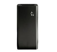 zktoermn Cubo de basura grande para exteriores, contenedor metálico para residuos, papelera de clasificación para patios - Ideal para el hogar, la oficina y restaurantes.(Black)