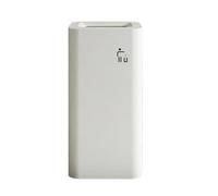 zktoermn Cubo de basura grande para exteriores, contenedor metálico para residuos, papelera de clasificación para patios - Ideal para el hogar, la oficina y restaurantes.(Blanco)