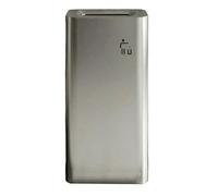 zktoermn Cubo de basura grande para exteriores, contenedor metálico para residuos, papelera de clasificación para patios - Ideal para el hogar, la oficina y restaurantes.(Silver)