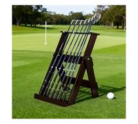 zktoermn Soporte de Madera para Palos de Golf, Expositor de Suelo, Antideslizante, fácil de Montar, Organizador de Palos de Golf para Almacenamiento, Deportes, Interior(40x57x66cm)