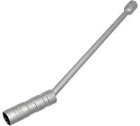 ZKTOOL 16MM Largo Llave de Bujía Magnética de Junta Universal, Pared Delgada 12 Puntos 3/8 Pulgadas CR-V Llave Vaso Bujia, Extractor de Bujía, Herramientas de Extracción de Bujía
