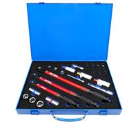 ZKTOOL Juego de llaves dinamométricas de 33 piezas, llave dinamométrica de 1/4 3/8 1/2 pulgadas, llave dinamométrica ajustable con hexagonal, Torx, enchufes, barra de extensión, enchufe de bujía