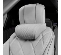ZKUZKA Almohada Cervical para Coche, para e:Ny1 2022-2024, Memory Foam Soporte del Cuello del Asiento Ajustable, Funda ExtraíBle Transpirable,C-Grey