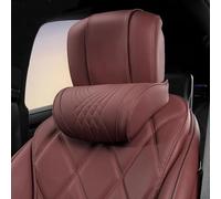 ZKUZKA Almohada Cervical para Coche, para Mitsubishi Lancer-ex 2010-2017, Memory Foam Soporte del Cuello del Asiento Ajustable, Funda ExtraíBle Transpirable,D-Vermilion Red