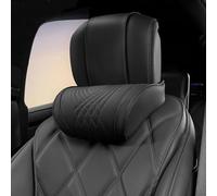 ZKUZKA Almohada Cervical para Coche, para Opel Zafira C 5seats 2012-2023, Memory Foam Soporte del Cuello del Asiento Ajustable, Funda ExtraíBle Transpirable,A-Black