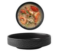ZKXGVBRWQHT French Onion Soup Bowl,Soup Rice Bowl, Suitable for Butternut Squash Soup, Dishwasher, for Microwave, and Oven Use, 1 Piece(Black)