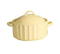 ZKXGVBRWQHT Tazón de sopa con tapa, tazón de fideos for microondas, taza de sopa con asa, amarillo o verde, 625 ml o 950 ml, 1 pieza(Yellow,950ml/33.5oz)