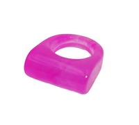 Zkydhbd 1. Anillos modernos de resina geométrica, joyería ligera para mujeres y hombres, para uso diario, elegantes anillos de resina multicolor, talla única, como se describe, como se describe