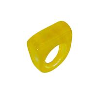 Zkydhbd 1. Anillos modernos de resina geométrica, joyería ligera para mujeres y hombres, para uso diario, elegantes anillos de resina multicolor, talla única, como se describe, como se describe