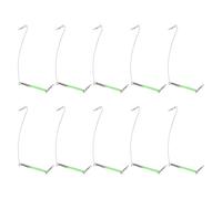 Zkydhbd 10 piezas de tubo luminoso, divisor de gancho de equilibrio para equipo de pesca, conector de equilibrio de pesca de 15/20/30/40 cm, funda de alimentador, divisor de gancho que brilla en la