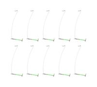 Zkydhbd 10 piezas de tubo luminoso, divisor de gancho de equilibrio para equipo de pesca, conector de equilibrio de pesca de 15/20/30/40 cm, funda de alimentador, divisor de gancho que brilla en la