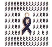 Zkydhbd 100 colgantes de cinta de larga duración para concienciación sobre el cáncer de mama, colgante de esperanza, accesorio colgante, colgantes de colores mixtos, talla única, como se describe