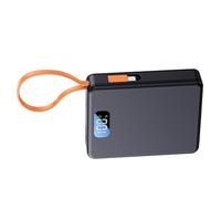 Zkydhbd 18650 - Funda para batería externa con pantalla digital, diseño de capacidad de 4 celdas, adaptadores de carga sin soldadura, carcasa sin soldadura