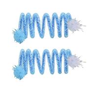 Zkydhbd 2 piezas de bolas de felpa coloridas interactivas, juguete para gatos que fomenta el juego y la exploración para estimulador energético de gatitos curiosos gatos