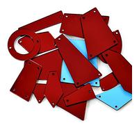 Zkydhbd 20/50 piezas de diamantes de imitación acrílicos para coser en la parte trasera plana, piedras de costura para vestidos, costura, decoración