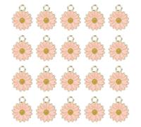Zkydhbd 20 colgantes de flores de moda para hacer collares y aretes
