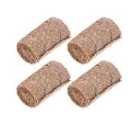 Zkydhbd 4 paquetes de hierba de paja natural en miniatura para casa de muñecas, decoración de escena de granja, proyecto de manualidades, accesorio de paisaje seguro, paja en miniatura, suministros de