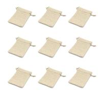 Zkydhbd 40 bolsas de arpillera de 14 x 10 cm con cordón, bolsas de joyería, bolsas para bodas, fiestas, manualidades