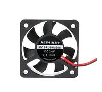 Zkydhbd 50 mm x 50 mm x 10 mm para enfriador sin escobillas de 24 V, 2 pines, ventilador de refrigeración de 7 aspas para ventiladores de carcasa de computadora
