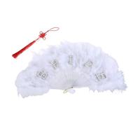Zkydhbd Abanico plegable para boda, escenario, fiesta, hogar, centro de mesa, actuaciones de baile, decoración, elegante abanico de novia, elegante abanico