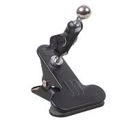 Zkydhbd Abrazadera de soporte de teléfono ajustable de rotación de 360 grados, cabeza de bola de 17,4 mm, base de sujeción de metal multiusos para transmisión en vivo, abrazadera de teléfono ajustable