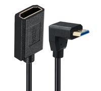 Zkydhbd Adaptador de tarjeta de video para videocámara DSLR en miniatura de 30 cm, cable de extensión 8K60Hz 4K120Hz rápido para proyectores Laptopso, cable convertidor para proyección