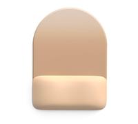 Zkydhbd Alfombrilla ergonómica para mouse, diseño contorneado, medio círculo, reposamuñecas de espuma viscoelástica, base antideslizante, precisión para escritorio compatible con almohadilla