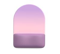 Zkydhbd Alfombrilla ergonómica para mouse, diseño contorneado, medio círculo, reposamuñecas de espuma viscoelástica, base antideslizante, precisión para escritorio compatible con almohadilla