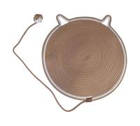 Zkydhbd Alfombrilla para rascar de gatos, cuerda de algodón, diseño de dibujos animados, para mascotas, para interiores, tejida, suave, cómoda, almohadilla para gatos