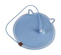 Zkydhbd Alfombrilla para rascar de gatos, cuerda de algodón, diseño de dibujos animados, para mascotas, para interiores, tejida, suave, cómoda, almohadilla para gatos