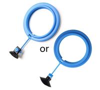 Zkydhbd Alimentador flotante seguro para peces, para círculos colgantes de forma redonda, con ventosas, tanque de acuario, paisajismo, plantas, paisajismo, pecera, simulación artificial, biológica