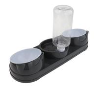 Zkydhbd Alimentadores automáticos para mascotas, plato de comida inclinado elevado con dispensador de agua para perros y gatos, alimentación diaria, doble tazón, alimentador de agua para mascotas