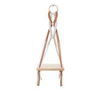 Zkydhbd Bohemians - Estantes colgantes de pared de macramé hechos a mano para libros de plantas y jarrones, estantes flotantes para el hogar