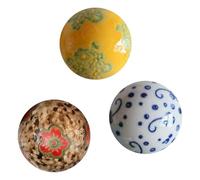 Zkydhbd Bola flotante decorativa de cerámica, colorida bola pintada a mano para peceras, centro de mesa, estante, decoración, varios colores, bolas flotantes decorativas de cerámica