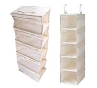 Zkydhbd Bolsa de almacenamiento colgante de 4/5 capas para armario, perchas, estante para armario para zapatos y brasieres