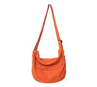 Zkydhbd Bolsa de ocio de lona a juego para mujeres y hombres, hombro de color sólido, casual, mensajero de gran capacidad, bandolera de gran capacidad para mujeres y hombres, color sólido, casual