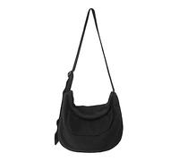 Zkydhbd Bolsa de ocio de lona a juego para mujeres y hombres, hombro de color sólido, casual, mensajero de gran capacidad, bandolera de gran capacidad para mujeres y hombres, color sólido, casual