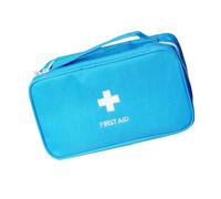 Zkydhbd Bolsa organizada multibolsillos con asa, bolsa de almacenamiento de gran capacidad para aventuras al aire libre, viajes, ciclismo, emergencias, kit vacío para camping, Blue, Mass Beauty