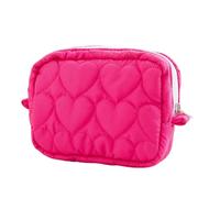 Zkydhbd Bolsa organizadora resistente y elegante de color caramelo, soporte portátil para suministros de oficina para mantener tus artículos esenciales en orden, estuche para estudiantes, rosa roja