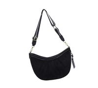Zkydhbd Bolso bandolera portátil para mujer, estilo retro, de piel sintética, con correa ajustable, para otoño, a la moda, para mujer, Black, One Size