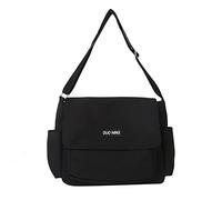Zkydhbd Bolso cruzado de gran capacidad para mujer, hombro a juego, para niñas, casual, para estudiantes, escuela, mensajero de gran capacidad para mujer, casual, hombro para estudiantes, Black, One