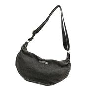 Zkydhbd Bolso de hombro de mezclilla de moda para mujer, interior espacioso con múltiples bolsillos, bolso cruzado para albóndigas, bolso de gran capacidad, marrón oscuro, One Size